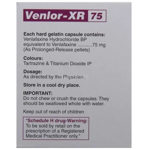 venlor xr 75mg capsule 10's